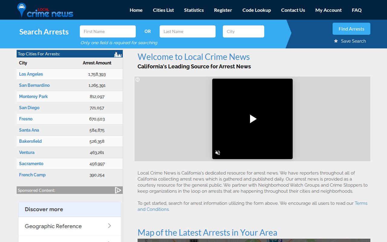 Local Crime News search for Tulare arrest and booking records